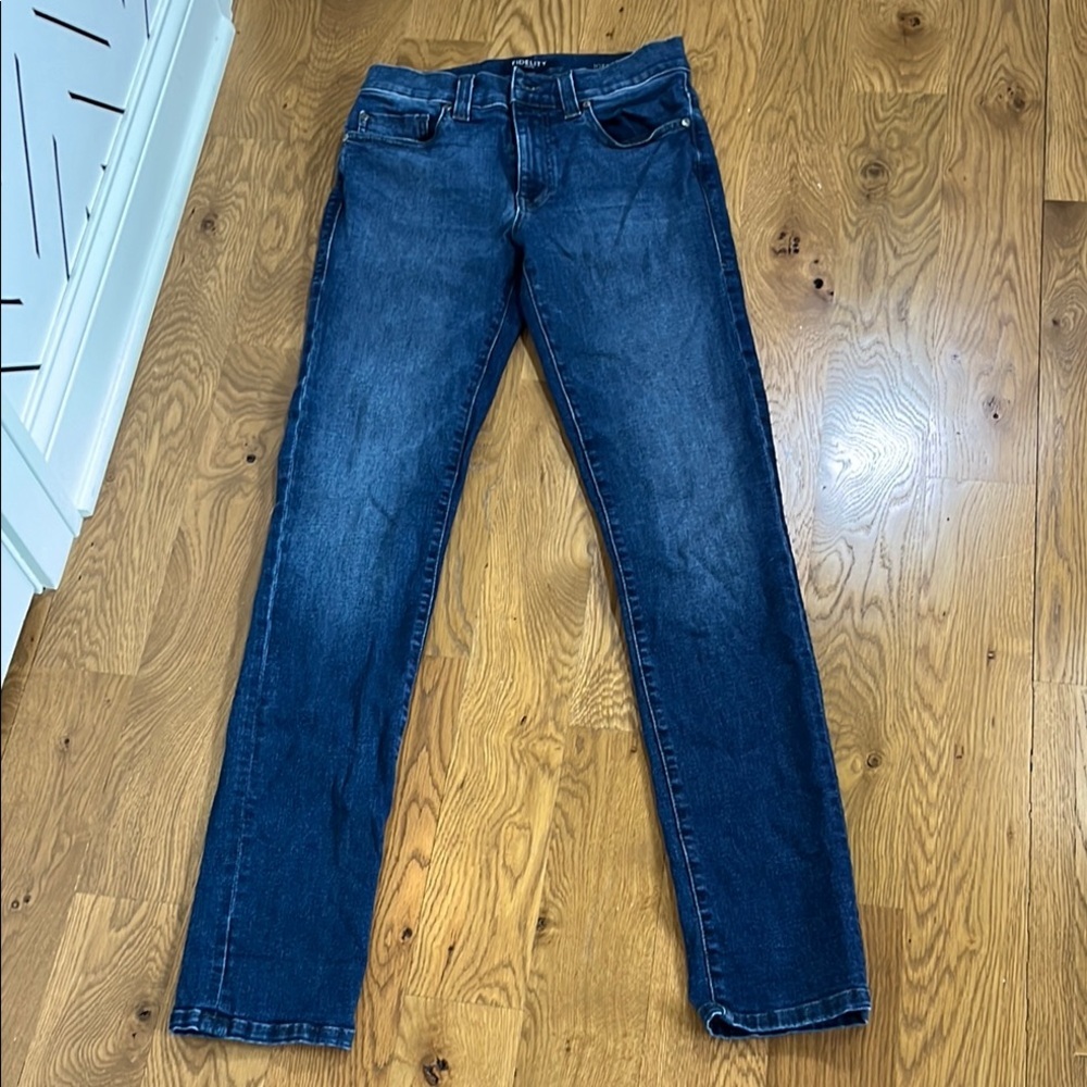 Fidelity Blue Straight Leg Jeans Classic Style